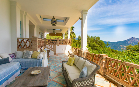 Terraces with access to living areas and gardens